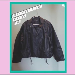 Faux Leather Black Jacket